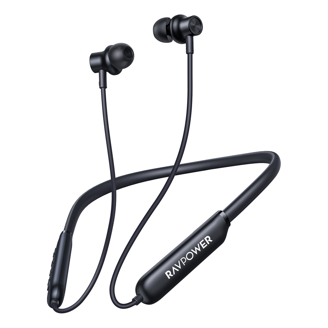 Ravpower BH1008 Magnetic Wireless In-Ear Neckband 40Hrs - Black