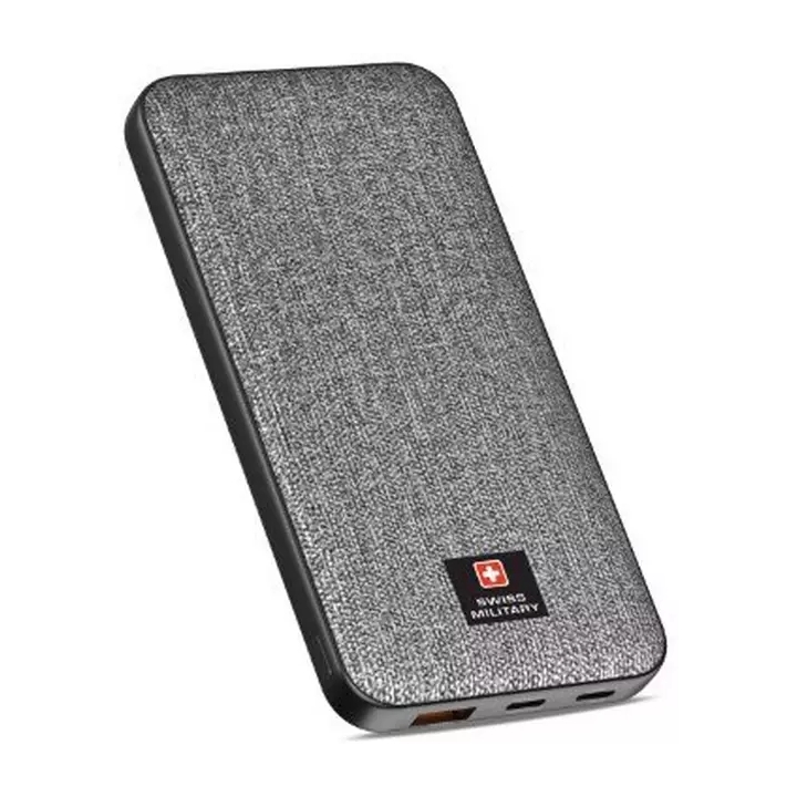 Swiss Military Power Bank 10K mAh MagCharge With Stand - Grey