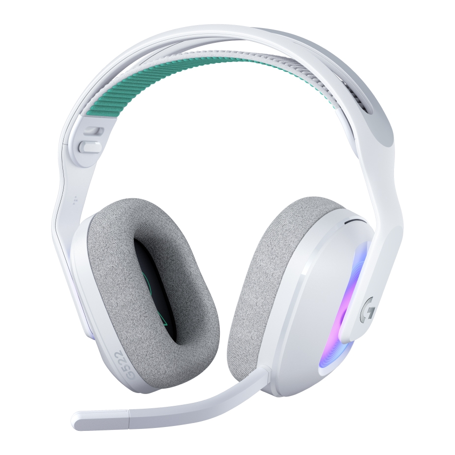 Logitech G G522 LIGHTSPEED Wireless Gaming Headset with LIGHTSYNC RGB - White