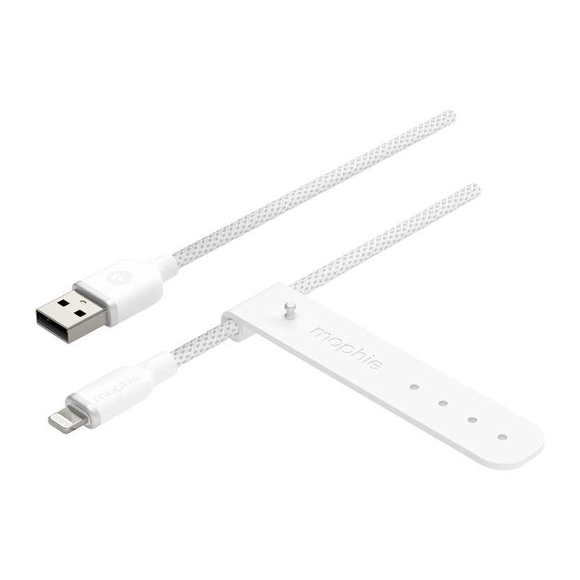 Mophie Charge Stream Lightning to USB-A Cable 1m - White