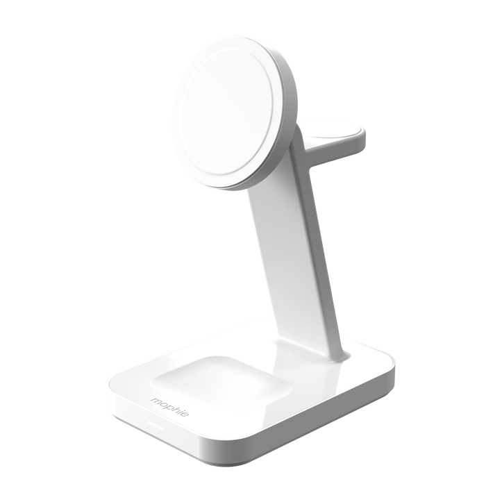 ZAGG Snap+ 3 in 1 MagSafe Wireless Charge Stand 3 Pin - White