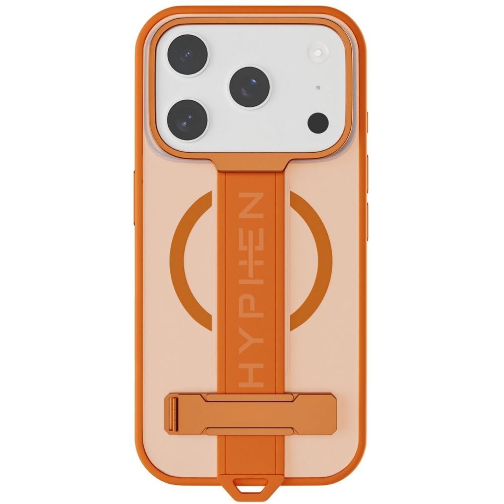 HYPHEN FLEX Grip & Stand MagSafe Case - Tangerine - iPhone 17 Pro Max - 6.9