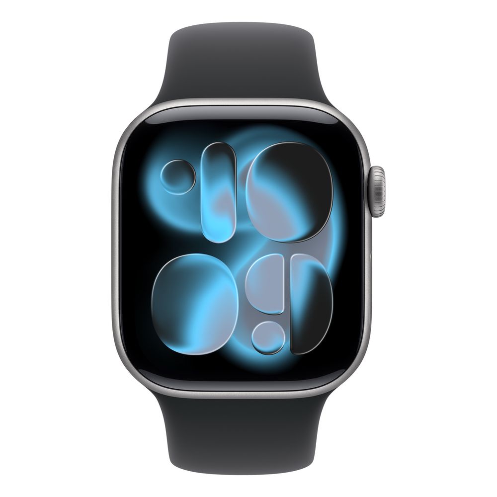 Apple Watch Series 11 GPS 42mm Space Grey Aluminium Case with Black Sport Band - S/M