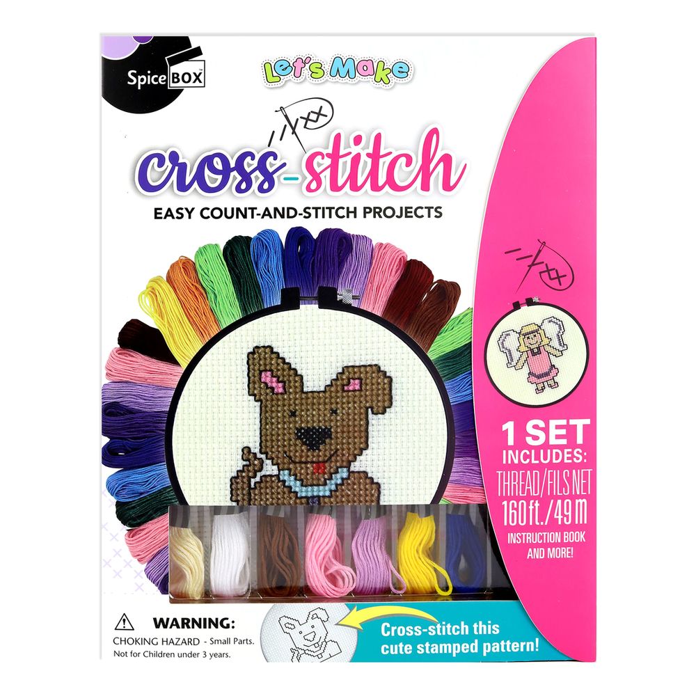 Spicebox Let's Make It Activity Set -  Cross Stitch V2