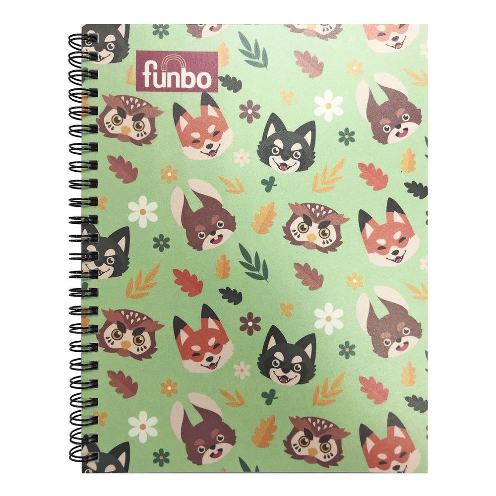 Funbo NB-1 Sub A4 Notebook 80 Sheets PP 70g - Cute Animals