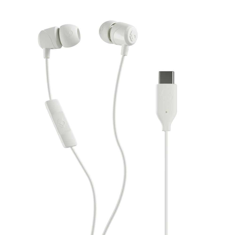 Skullcandy JIB Wired USB-C In-Ear Earphones With Mic - Bone