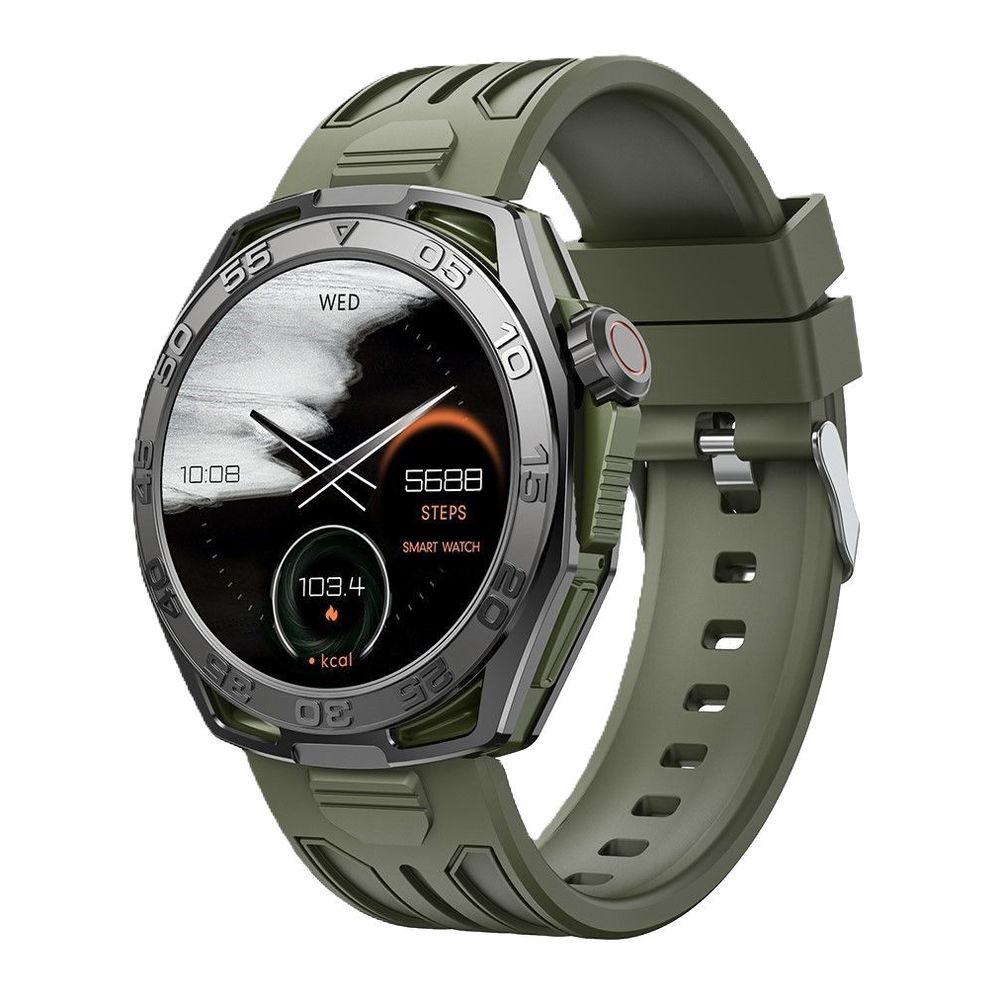 Telux Vital 128MB 1.43-Inch AMOLED 410mAh IP68 Smart Watch - Green