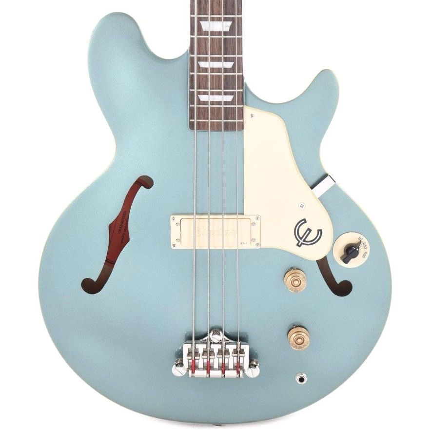 Epiphone Ebjcfpenh1 Jack Casady Signature 4 String Electric Bass Guitar - Faded Pelham Blue