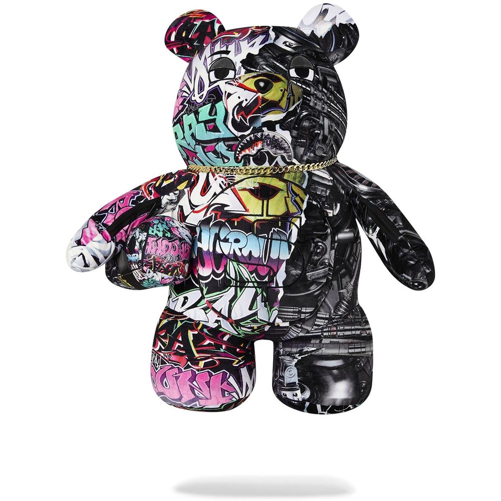 Sprayground Split Cybershark Moneybear Teddy Bear Backpack
