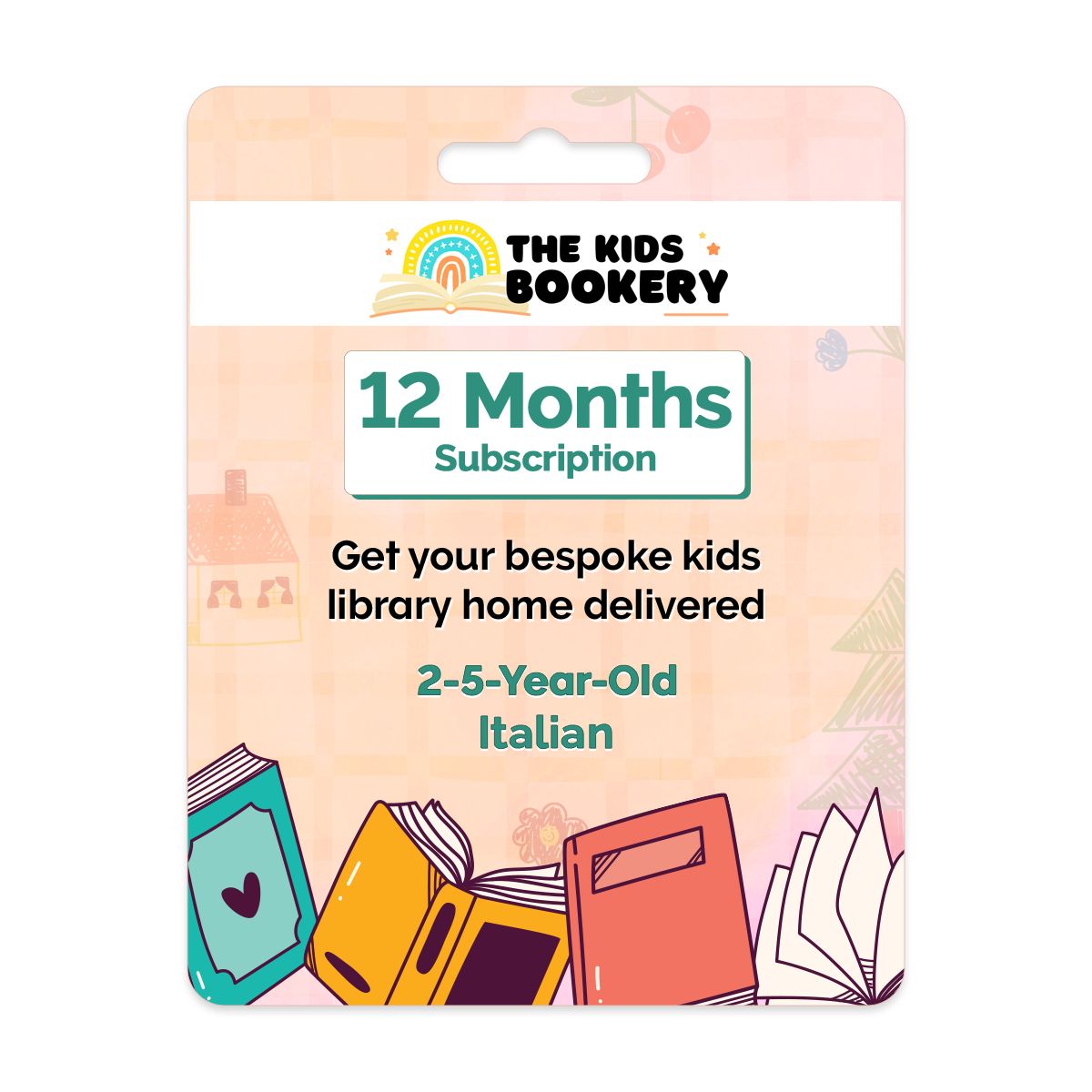 The Kids Bookery - 12 Months Kids Books Subscription - Italian (2 to 5 Years)
