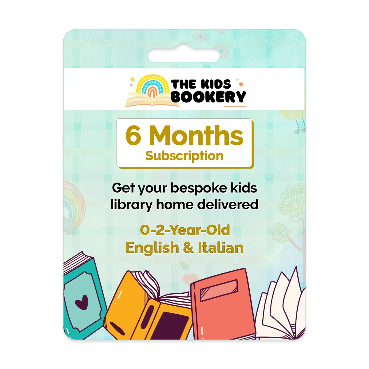 The Kids Bookery - 6 Months Kids Books Subscription - English & Italian (0 to 2 Years)