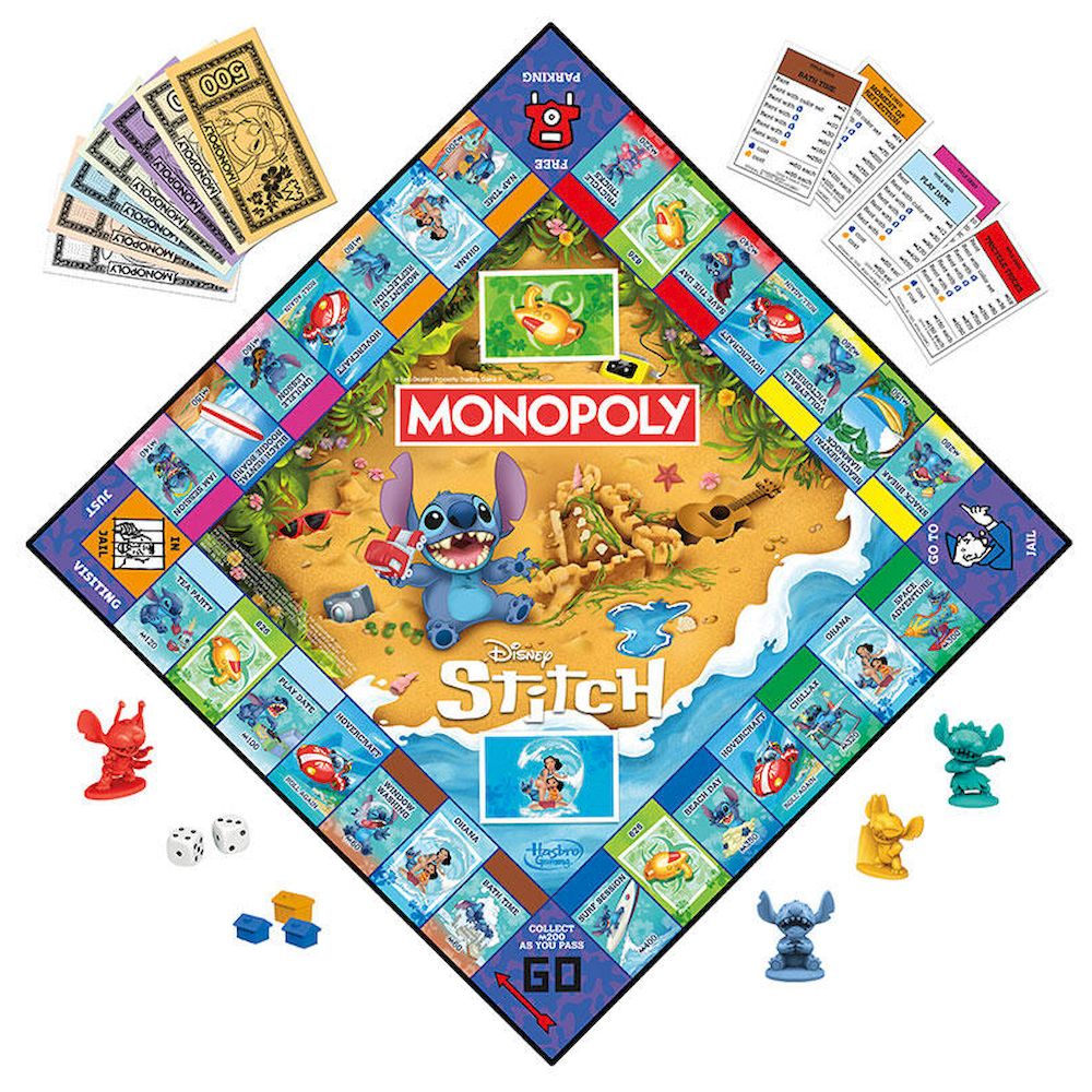 Hasbro Gaming Monopoly Stitch Board Game