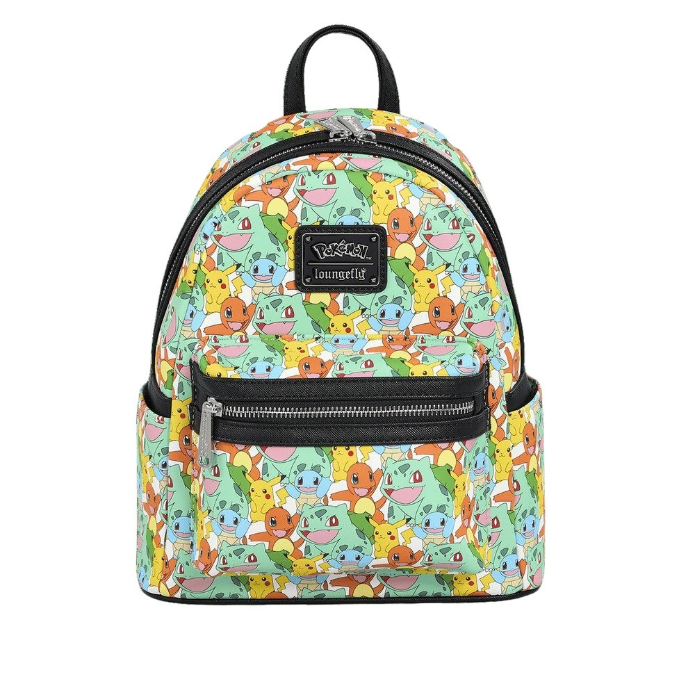 Loungefly Leather Pokemon Multi Character Alloverprint Mini Backpack
