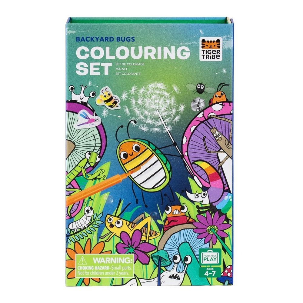 Tiger Tribe Coloring Set - Backyard Bugs