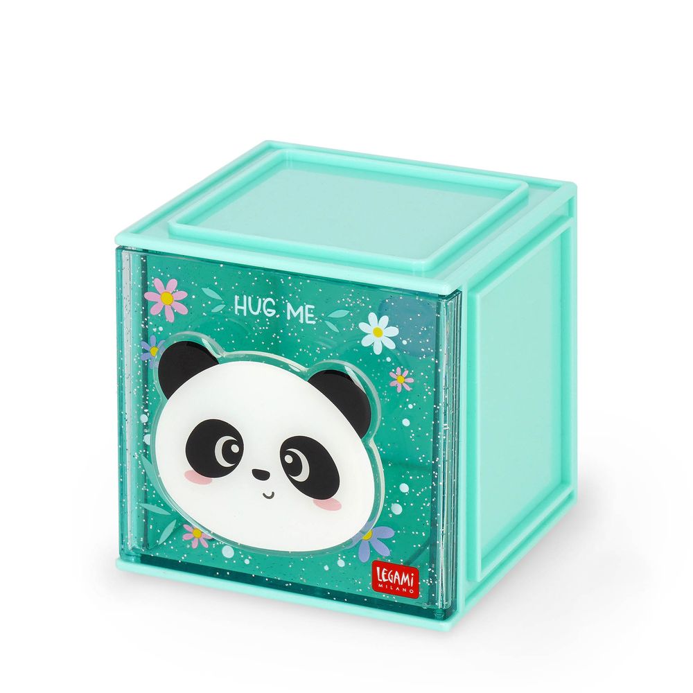 Legami Adjustable Desk Organiser - Cutie Cube - Panda