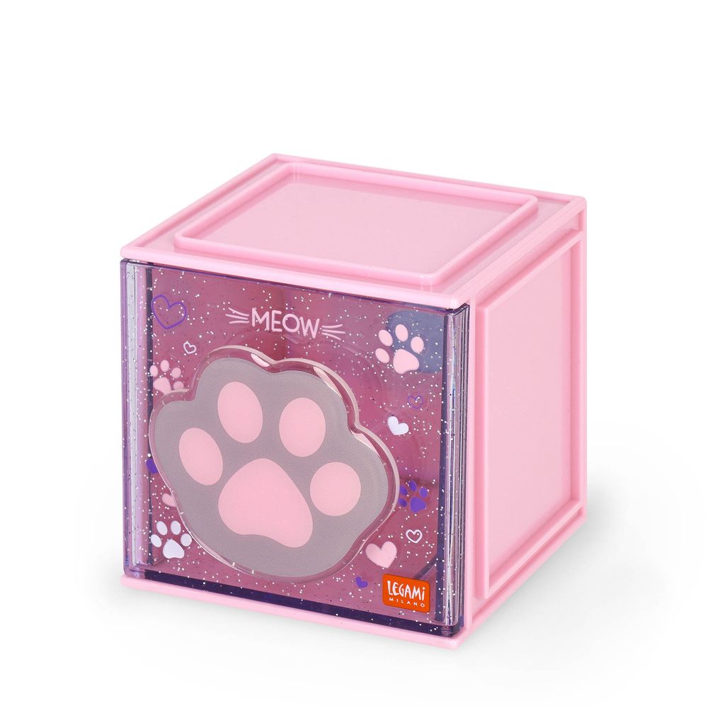 Legami Adjustable Desk Organiser - Cutie Cube - Kitty