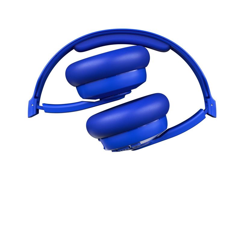 سماعات رأس لاسلكية لاسلكية من سكل كاندي ، لون أزرق ، مثبتة ون-يير