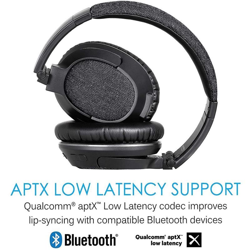 Mee Audio Matrix3 Bt Wireless High Fidelity Headphones with Aptx Low Latency Black