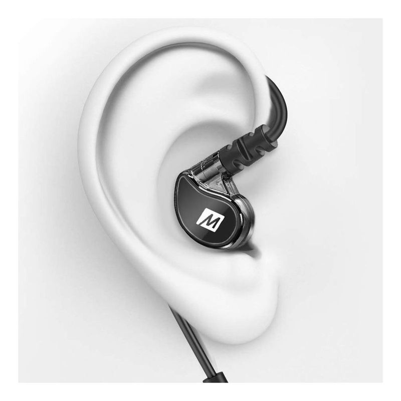 سماعات أذن سوداء رياضية داخل الأذن لاسلكية بلوتوث مي أوديو X6