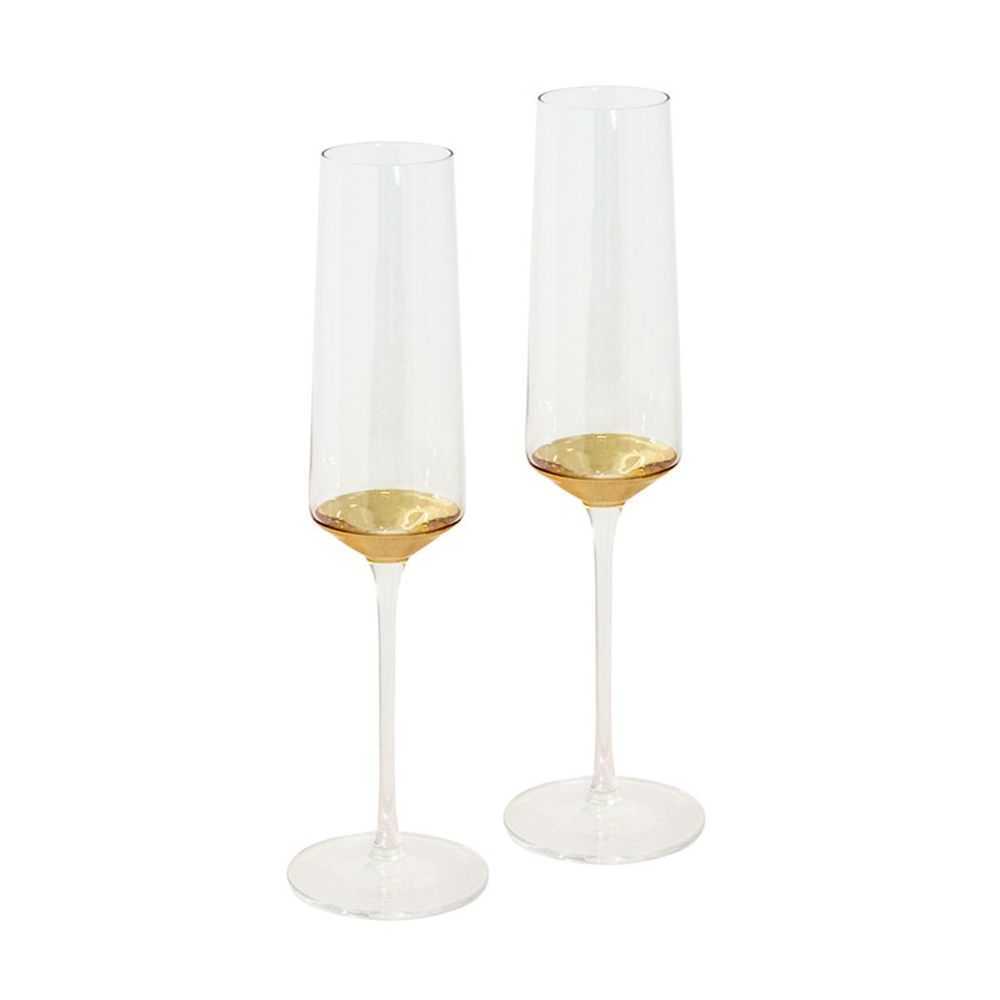 Cristina Re Moderne Estelle Crystal Champagne Flute 250ml (Set of 2)
