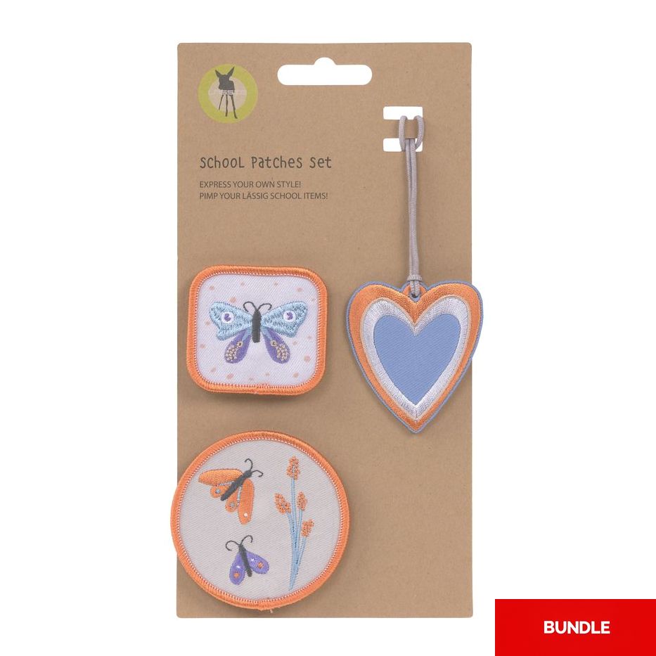 Lassig School Patches Set - Butterfly (Set of 3) (Bundle of 2)