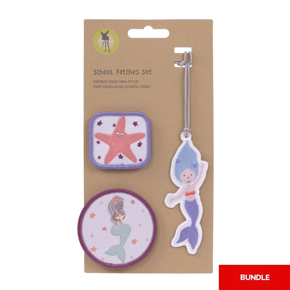 Lassig School Patches Set - Mermaid (Set of 3) (Bundle of 2)