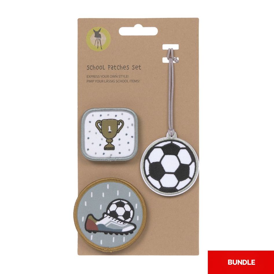Lassig School Patches Set - Football (Set of 3) (Bundle of 2)