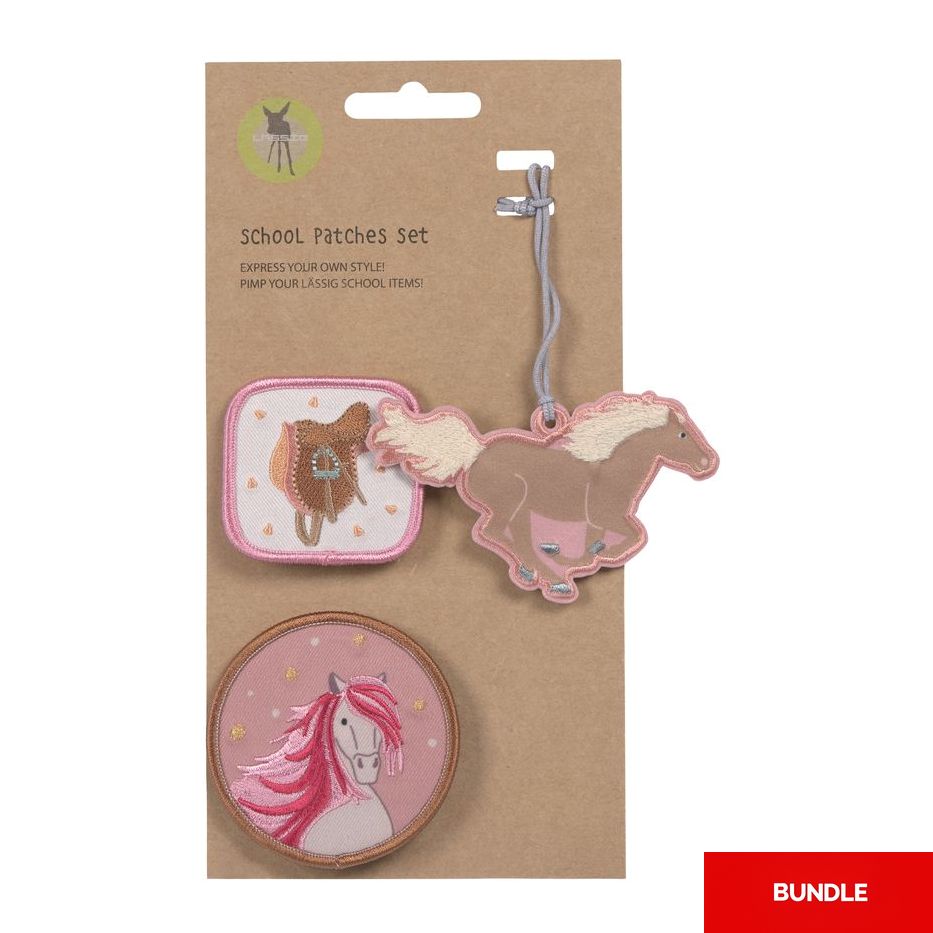 Lassig School Patches Set - Horse (Set of 3) (Bundle of 2)