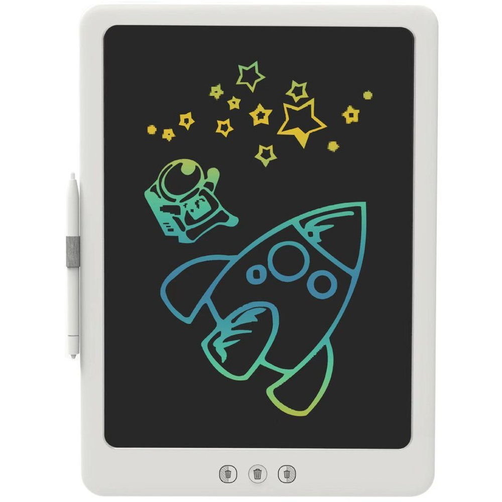 Blupebble 14-Inch Tablet Doodle Writing Drawing Board For Kids - White