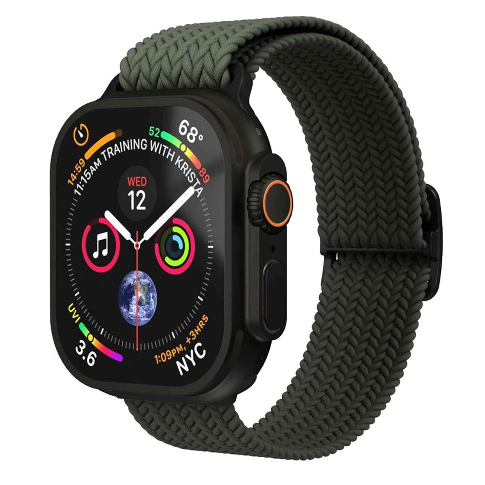 Vonmahlen Woven Loop For Apple Watch 44/45/46/49mm- One Size - Olive Black