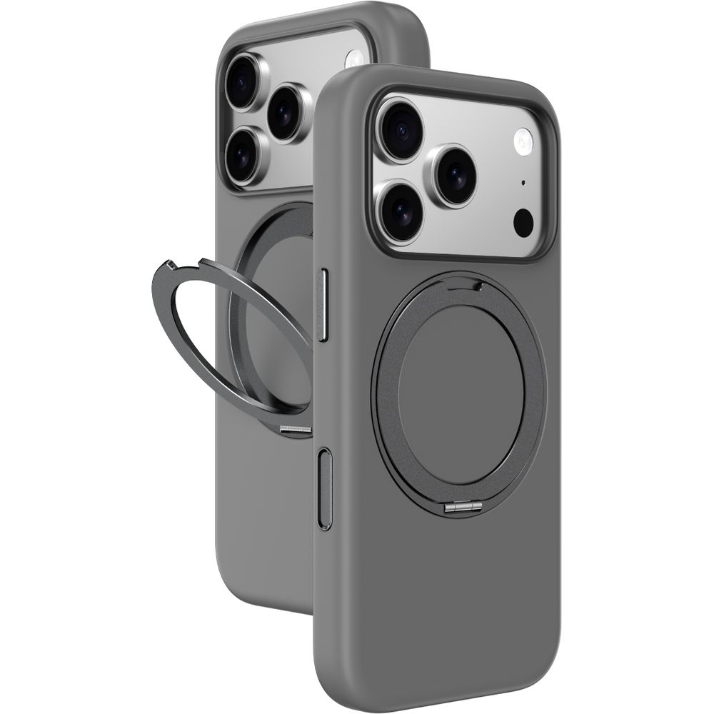 Amazingthing Cloudie Magspin Drop Proof Case For iPhone 17 Pro Max 6.9-Inch - Grey