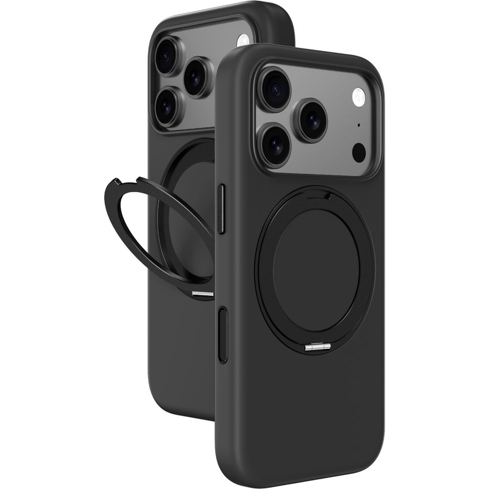 Amazingthing Cloudie Magspin Drop Proof Case For iPhone 17 Pro Max 6.9-Inch - Black