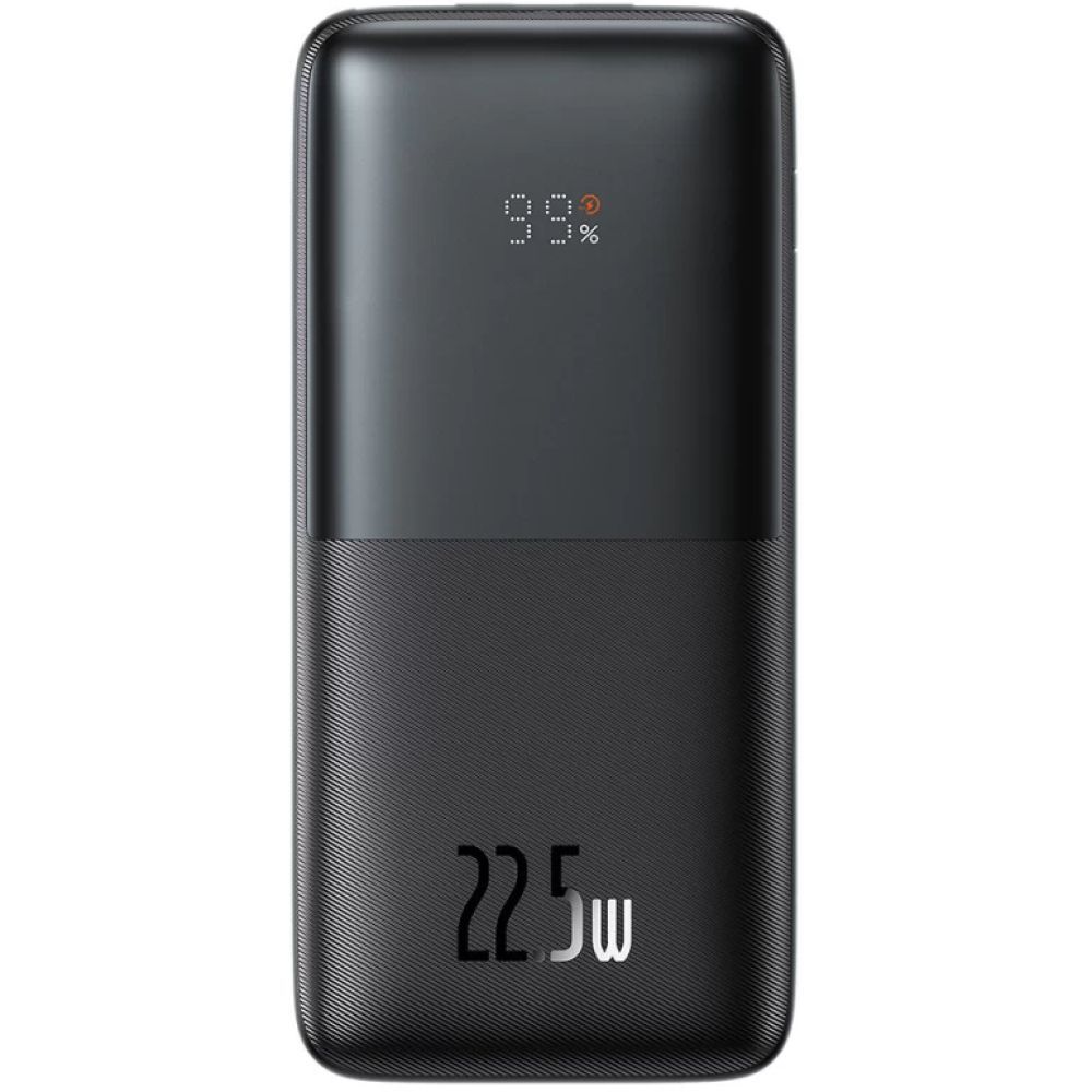 Baseus Bipow Pro Digital Display Fast Charge Power Bank 10000mAh 22.5W - Black (with Cable)
