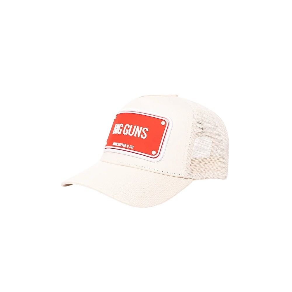 John Hatter Rubber Patch Big Gun Beige Trucker Cap
