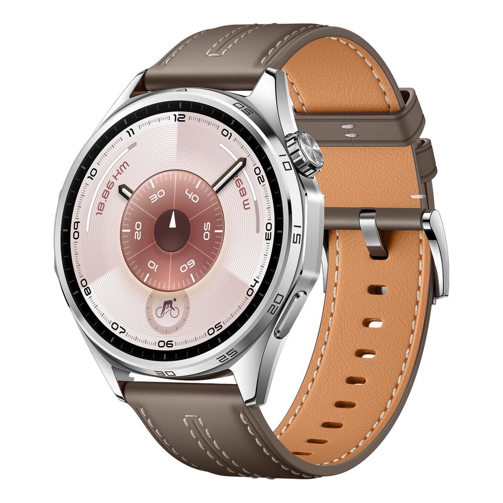 Huawei Watch GT 6 46mm Smartwatch - Green With Green Woven Strap