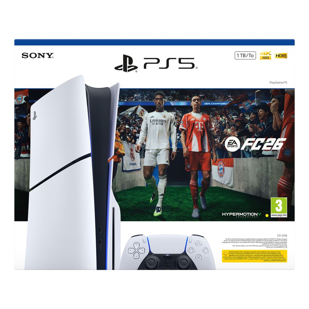 Sony Playstation PS5 Standard Slim Disk Console 1TB - EA Sports FC 26 Bundle