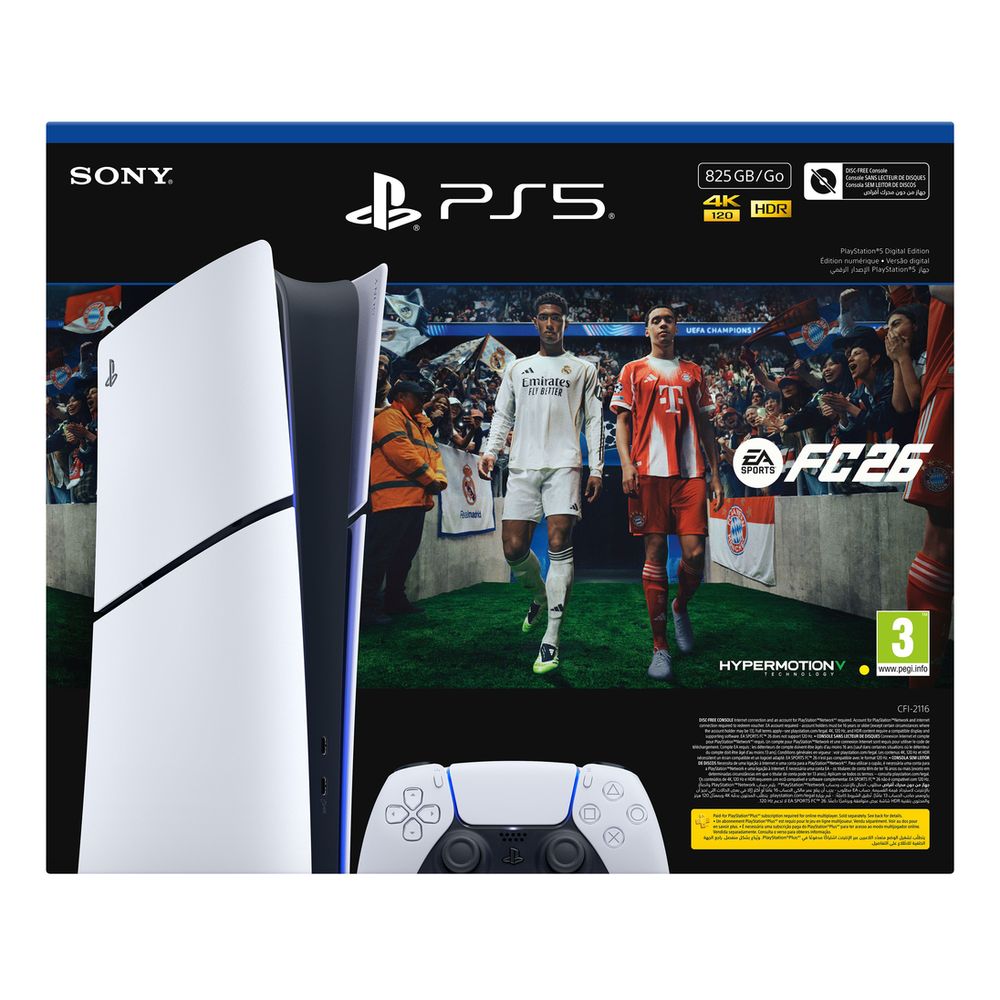 Sony Playstation PS5 Standard Slim Digital Console 825GB - EA Sports FC 26 Bundle