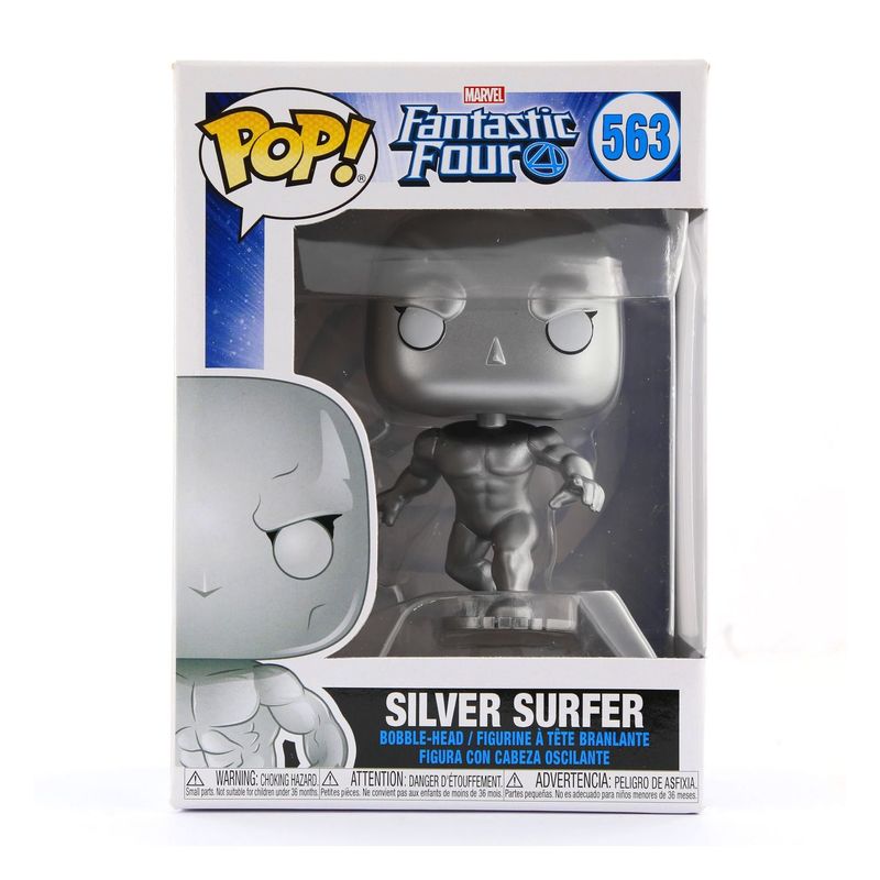 Funko Pop Marvel Fantastic Four Silver Surfer Metallic Vinyl Figure