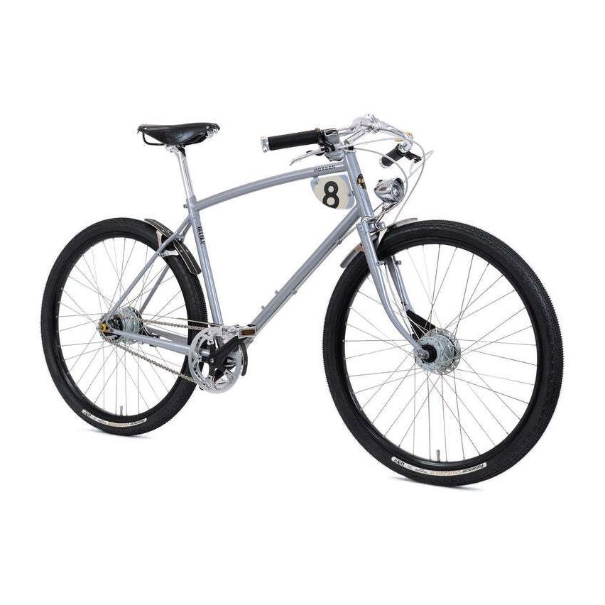 Pashley Men's Bike Morgan 8 Pearl Grey (Size L) 27.5