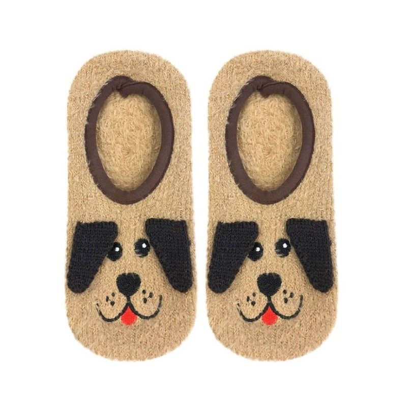 Living Royal Fuzzy Dog Slipper Unisex Socks Os