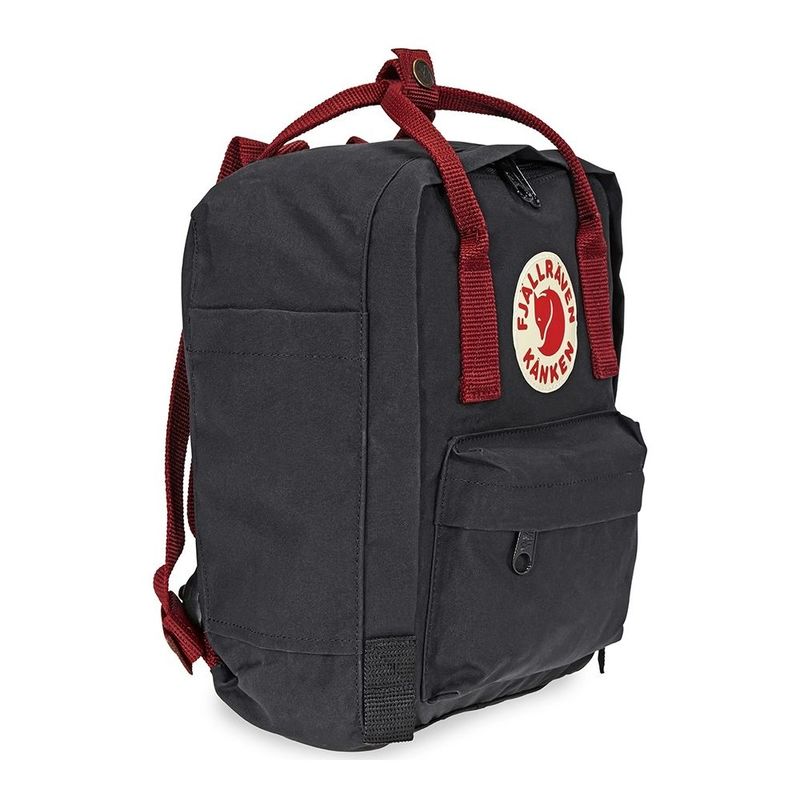 Fjallraven Kanken Mini Backpack Black Ox Red