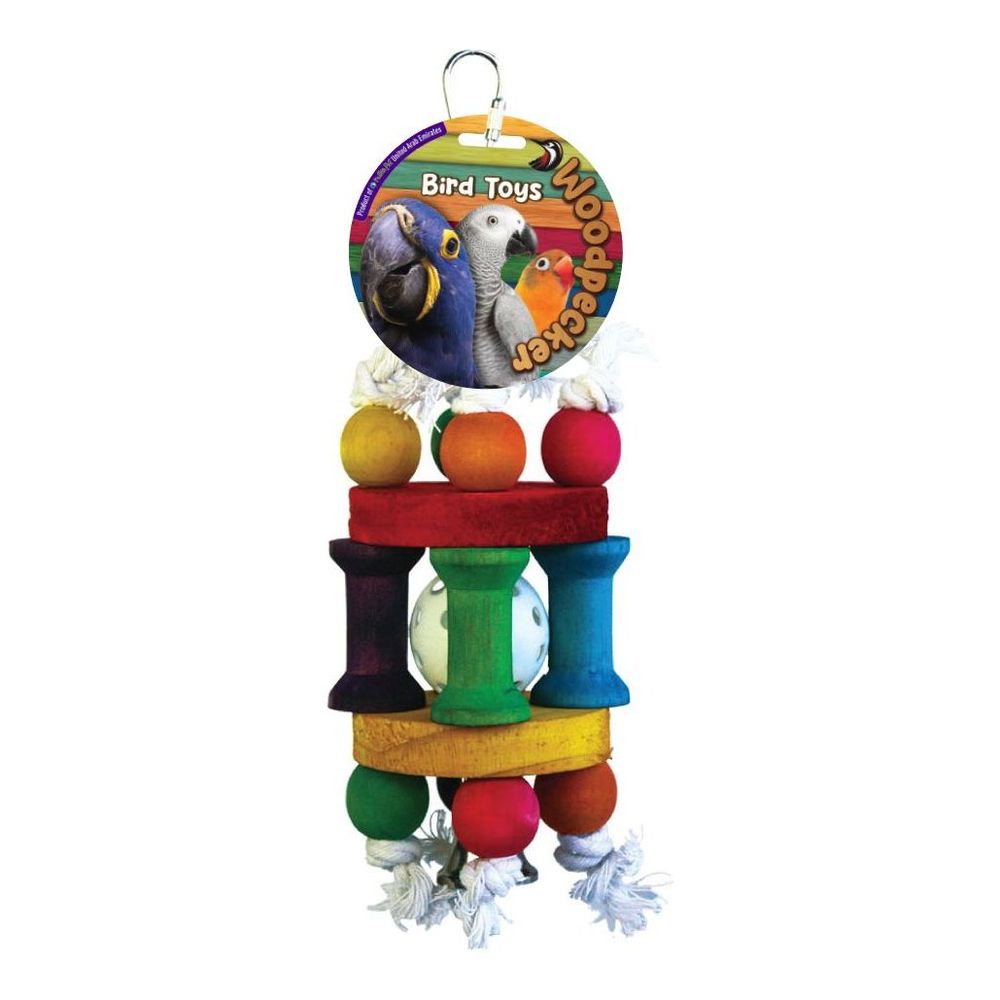 Nutrapet Woodpecker Bird Toy Bell Cage With Bell 26 x 7.5 cm