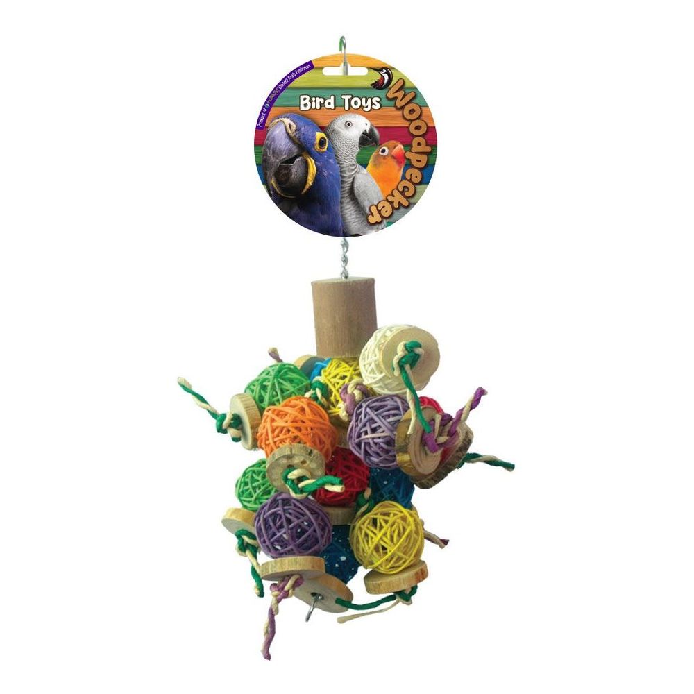 Nutrapet Woodpecker Bird Toy Hanging Garden 30 x 25 cm