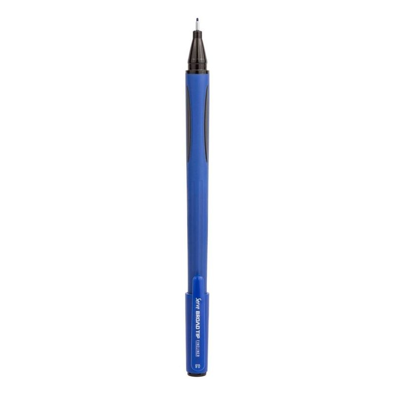 قلم Serve Broad Tip بخط رفيع - 0.8 مم - أزرق غامق