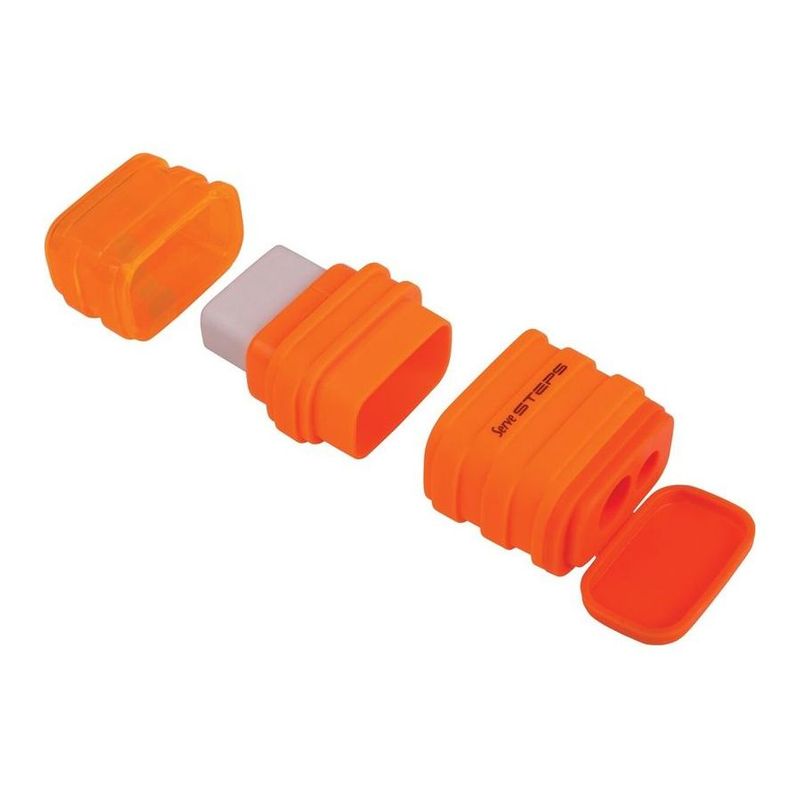 Serve Steps Eraser & Sharpener Combo Orange