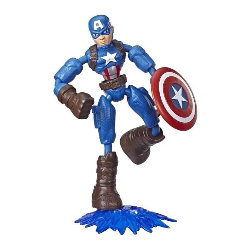 Hasbro Marvel Avengers Bend & Flex Captain America Figure 5.9-Inch