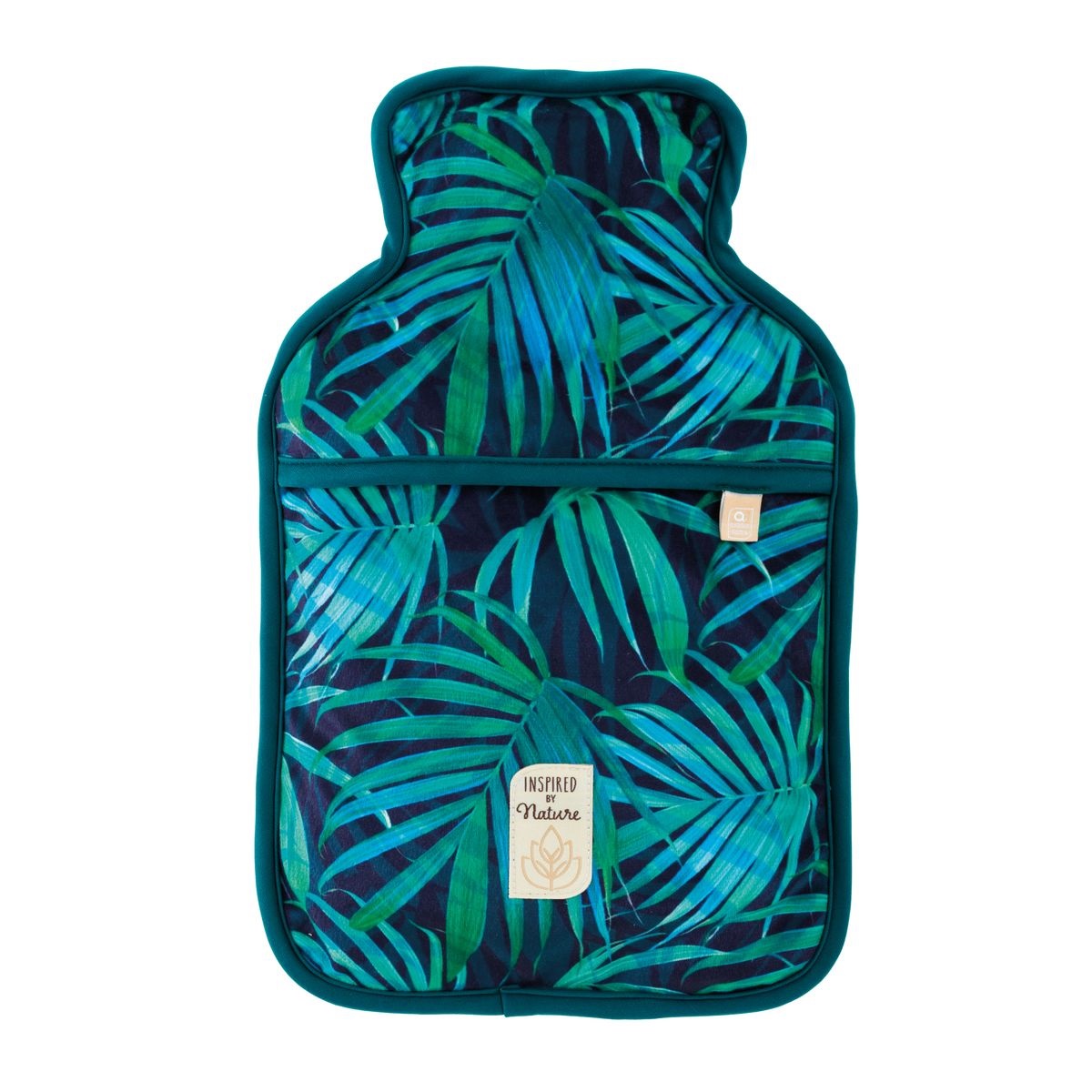 Aroma Home Hot Water Bottle 2L Nature Range Printed Green Palm