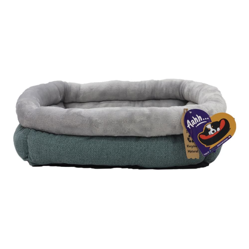 Nutrapet Aahh Dog Bed Dantes Peak L46 x W44 x H51 cm Flannel Silver Small