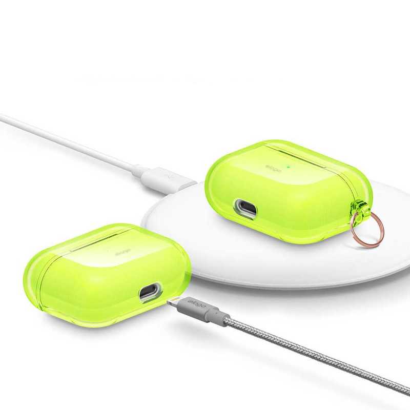 Elago Clear Hang Case Neon Yellow for AirPods Pro
