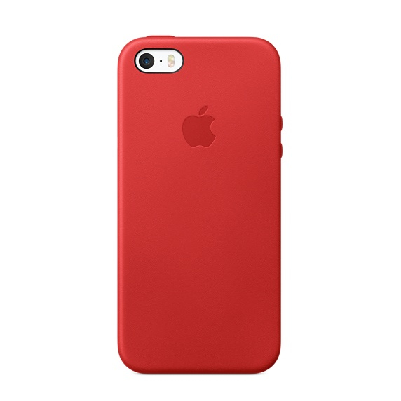 Apple Leather Case Red iPhone SE